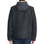 Levi's Mens Wool Blend Hooded Military Jacket
