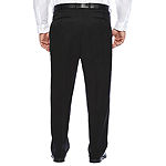 Stafford Travel Wool Blend Stretch Flat Front Pants-Big and Tall