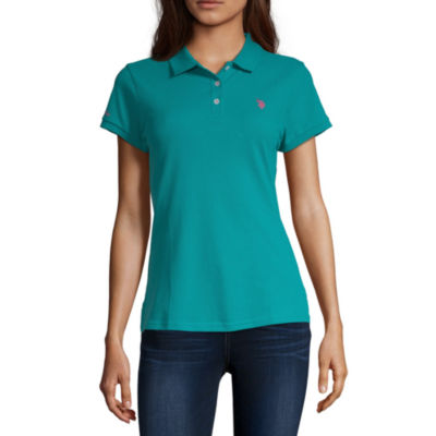 turquoise polo shirts for womens