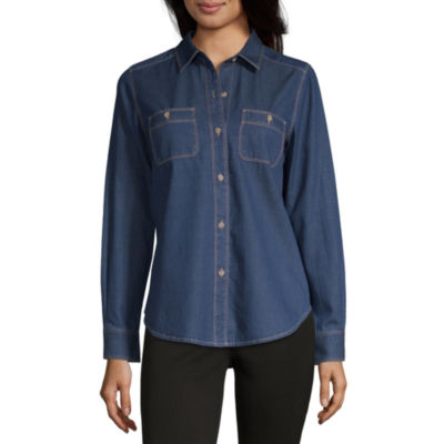 liz claiborne denim shirt
