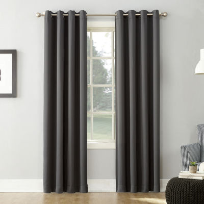 Sun Zero Saxon Grommet Top Blackout Curtain Panel Jcpenney