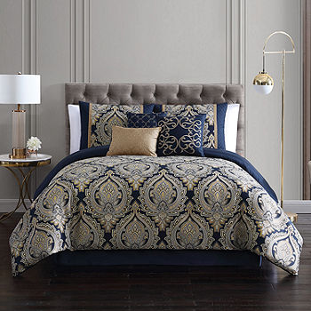 Pc Jacquard Midweight Comforter Set, Jcpenney King Size Bedding Sets