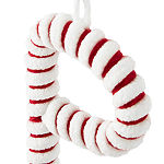 North Pole Trading Co. Festive Family Chenille Monogram Christmas Ornament Collection