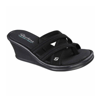 skechers wedge flip flops