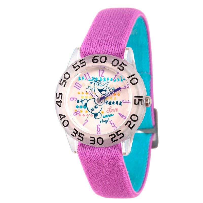 UPC 839628008576 product image for Disney Princess Olaf Frozen Girls Purple Strap Watch-Wds000175 | upcitemdb.com