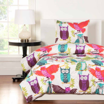 Crayola Owl Always Love You Comforter Set