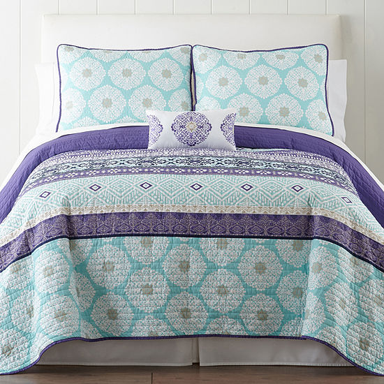 Inspire Arissa Quilt Set Jcpenney Color Purple