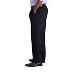 Haggar Iron Free Premium Khaki Mens Classic Fit Pleated Pant