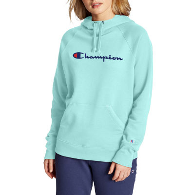 champion long sleeve fleece hoodie