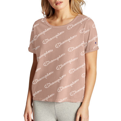 champion t shirt womens brown