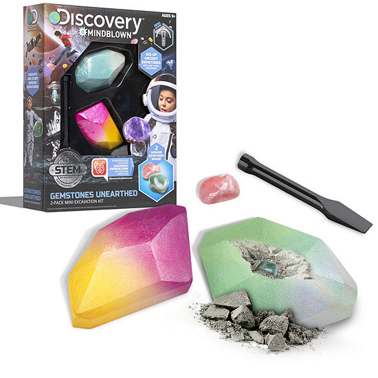 Discovery Mindblown Toy 2pc Excavation Kit Mini Gemstone