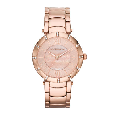 Liz Claiborne Ladies Rose Mother of Pearl Bracelet Watch