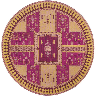Safavieh Classic Vintage Collection Waylon Geometric Round Area Rug