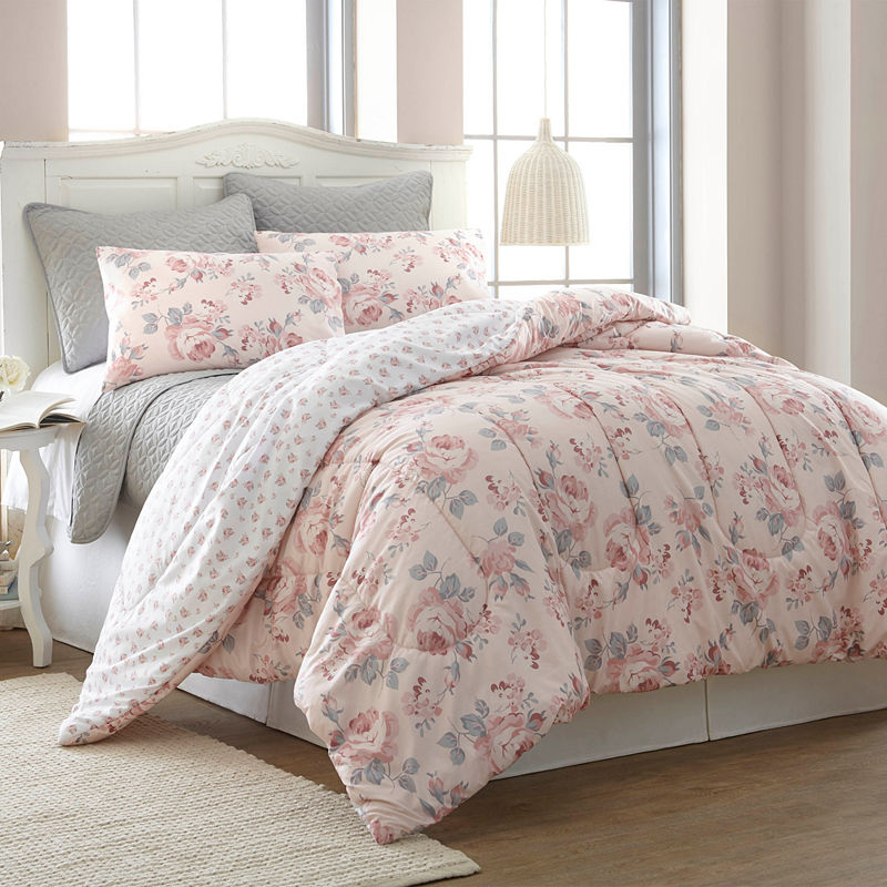 UPC 645470191201 product image for Pacific Coast Textiles Rosette 6-pc. Reversible Comforter Set | upcitemdb.com