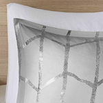 Intelligent Design Khloe Geometric Metallic Comforter Set