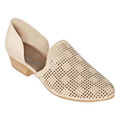 slip on round toe vegan loafers