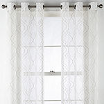 Regal Home Sterling Matte Sheer Grommet Top Curtain Panel
