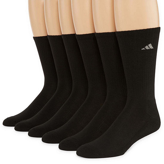 adidas® Mens 6-pk. Athletic Cushioned Crew Socks - JCPenney