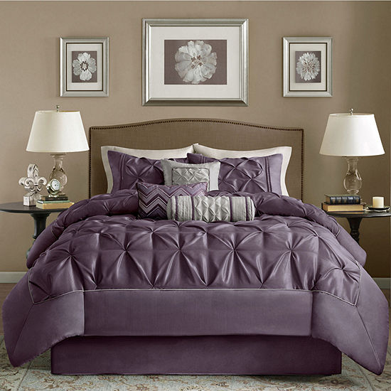 Madison Park Jacqueline 7 Pc Comforter Set Jcpenney Color Plum