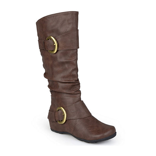 Journee Collection Womens Paris Wide Calf Slouch Riding Boots