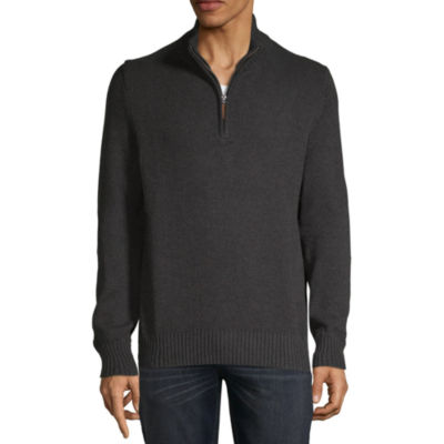 st john's bay quarter zip sweater
