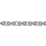 Mens Stainless Steel 24" 7mm Byzantine Chain