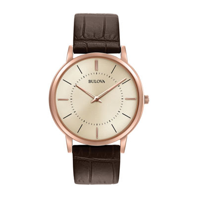 classic mens watch leather strap