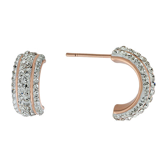 Sparkle Allure Crystal Hoop Earrings