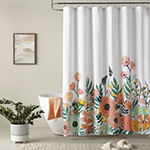 Home Expressions Floral Border Shower Curtain