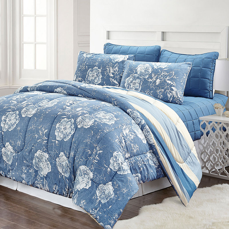 UPC 645470191232 product image for Pacific Coast Textiles Blair Stripe 6-pc. Reversible Comforter Set | upcitemdb.com