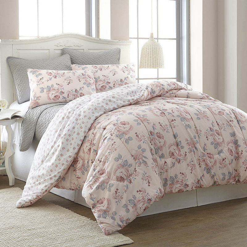 UPC 645470191195 product image for Pacific Coast Textiles Rosette 6-pc. Reversible Comforter Set | upcitemdb.com