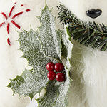 North Pole Trading Co. Yuletide Wonder White Reindeer Christmas Animal Figurines