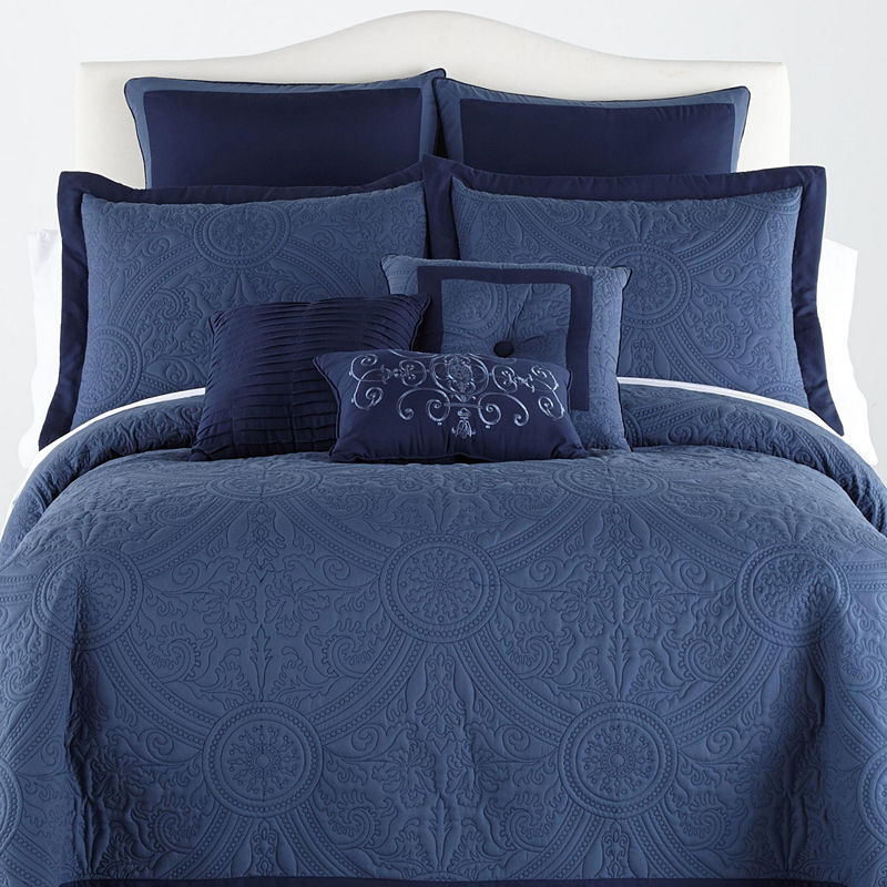 Bensonhurst Bedspread, Queen, Blue
