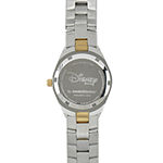Disney Mickey Mouse Womens Two-Tone Stainless Steel Watch