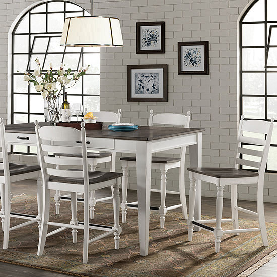 Belgium 7 Piece Counter Height Dining Set