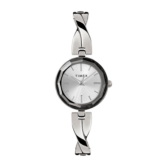 Timex Womens Silver Tone Bracelet Watch Tw2t49400ji - JCPenney