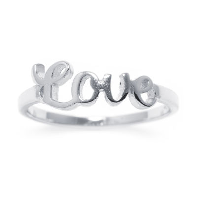 sterling silver love ring