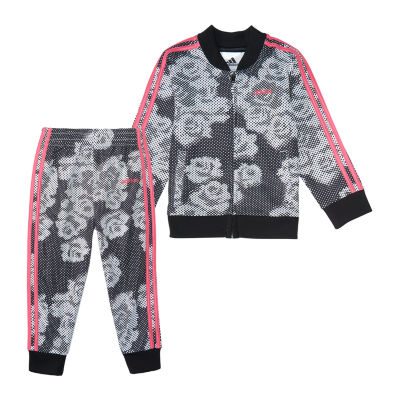 floral adidas suit