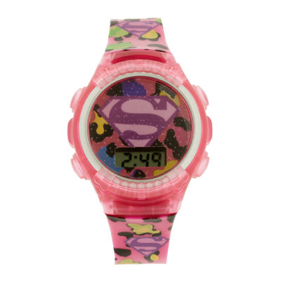 girls pink digital watch