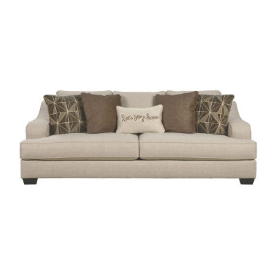 Signature Design By Ashley Marciana Curved Slope Arm Sofa