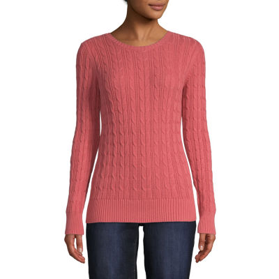 women's crew neck pullover sweater