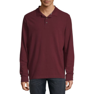 mens long sleeve polo sale