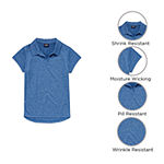 IZOD Little & Big Girls Short Sleeve Wrinkle Resistant Moisture Wicking Polo Shirt