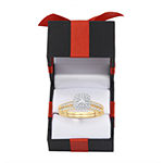 Womens 1/2 CT. T.W. Genuine White Diamond 10K Gold Bridal Set