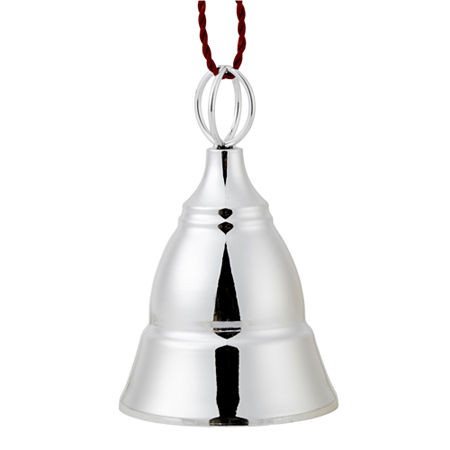 North Pole Trading Co. Yuletide Wonder Silver Bell Christmas Tabletop Decor, One Size , Silver
