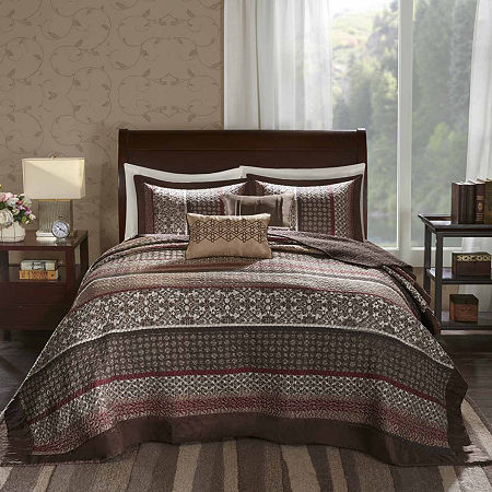 Dartmouth 5 Pc Jacquard Bedspread Set, Jcpenney Bedspreads King Size