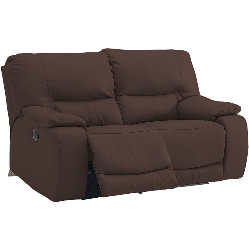 Motion Possibilities Wallace Manual Loveseat, Brown