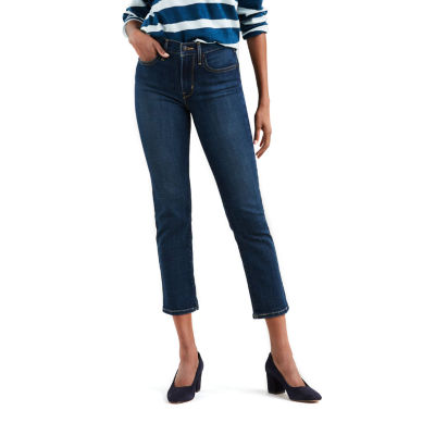 levi's 724 straight crop jeans