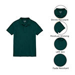 IZOD Performance Mesh Little & Big Boys Short Sleeve Wrinkle Resistant Moisture Wicking Polo Shirt