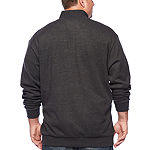 U.S. Polo Assn. Mens Mock Neck Long Sleeve Quarter-Zip Pullover Big and Tall